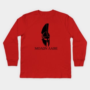 Mod.5 Molon Labe Greek Spartan Kids Long Sleeve T-Shirt